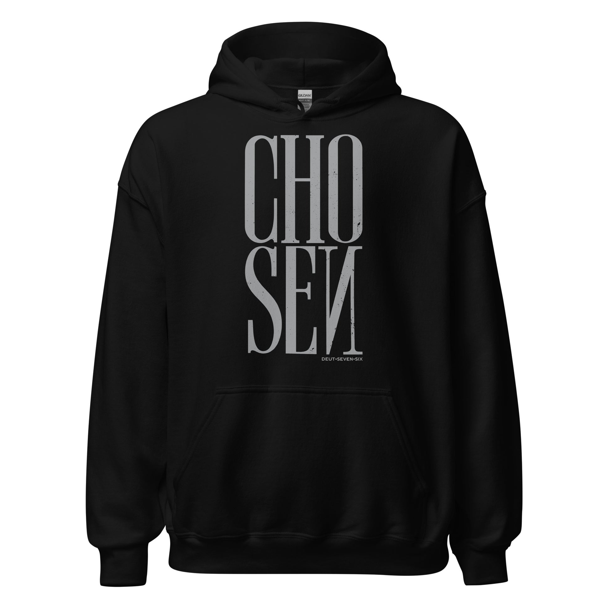 Black His Will Hoodie, Front, Christian Apparel