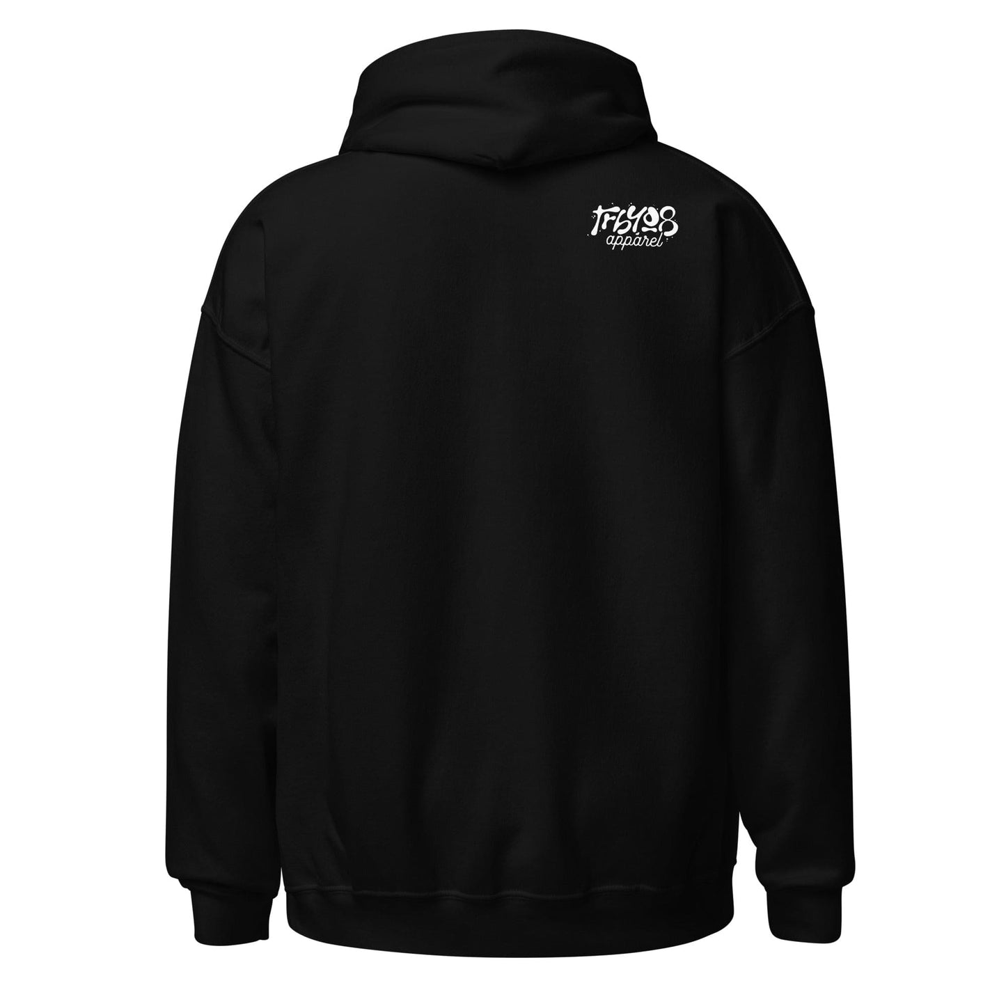 Black Let's Go Hoodie, Back, Christian Apparel