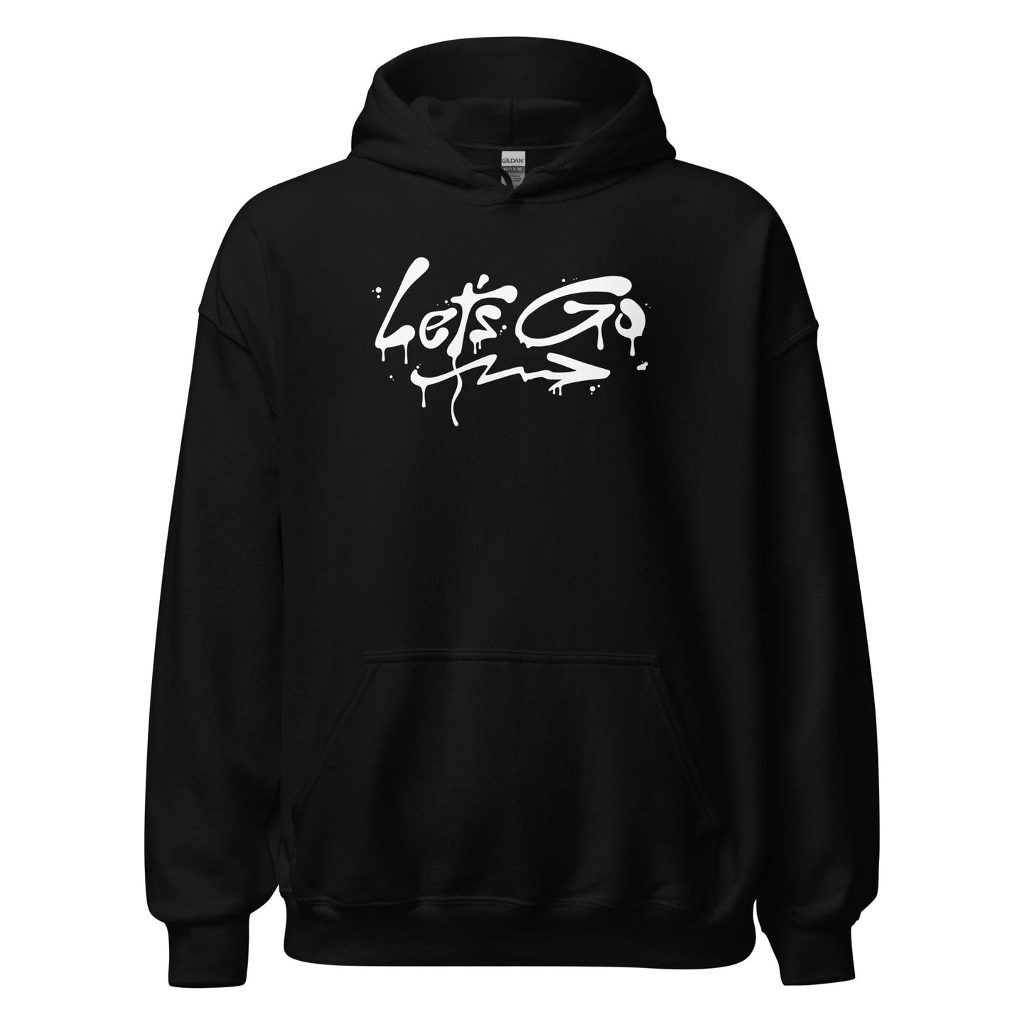 Black Let's Go Hoodie, Front, Christian Apparel