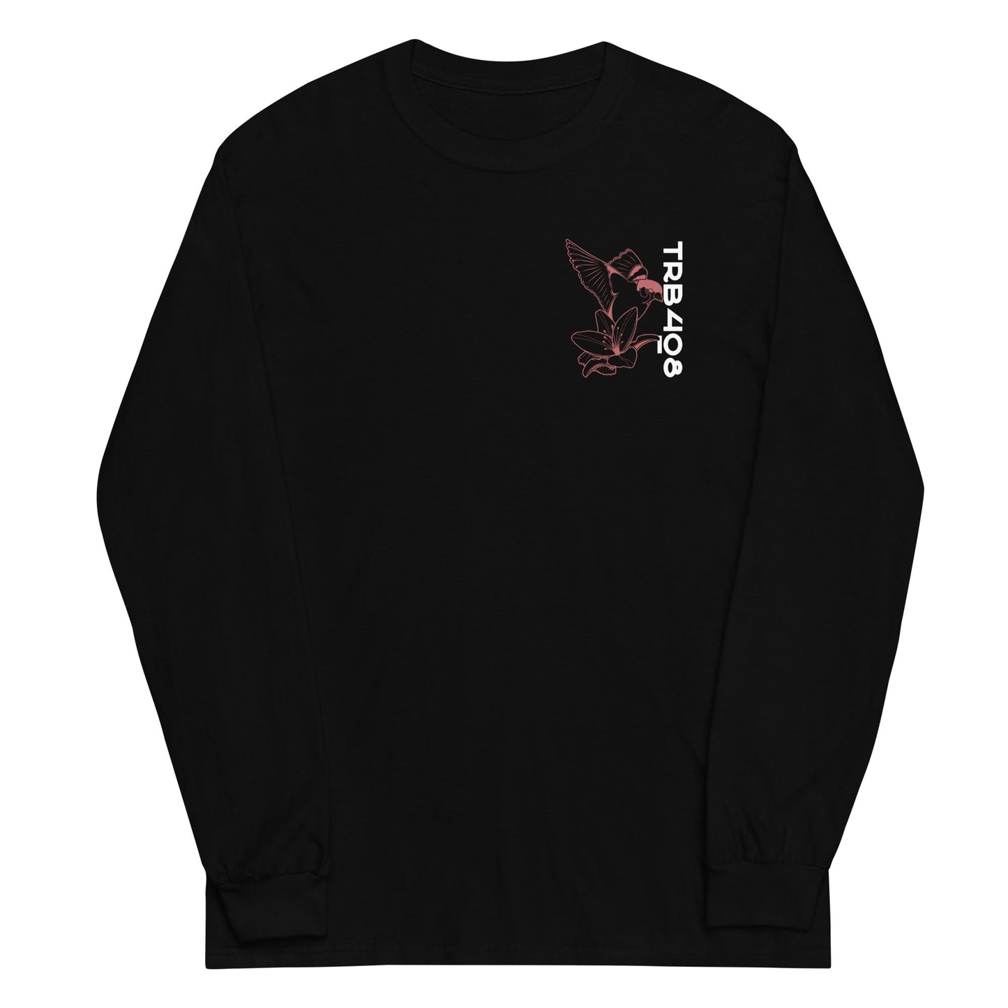 Black long sleeve Sparrow & Lily Tee, Front, Christian Apparel
