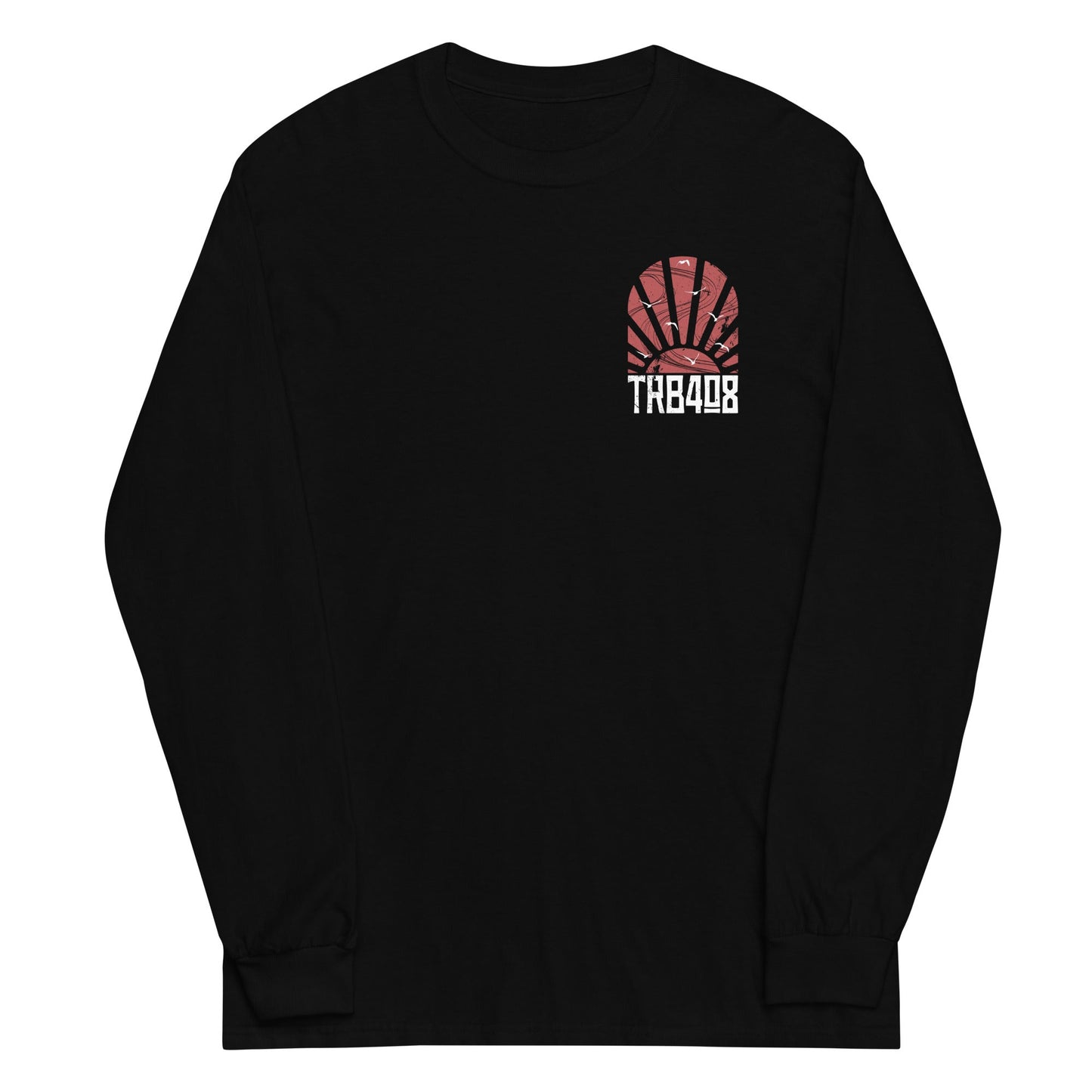 Black long sleeve The Goodness Tee, Front, Christian Apparel