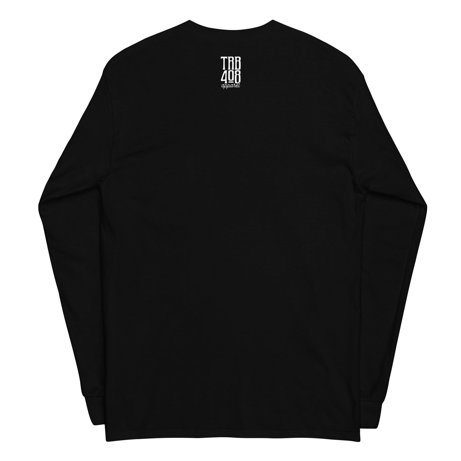 Black long sleeve Tribe '28 Tee, Back, Christian Apparel