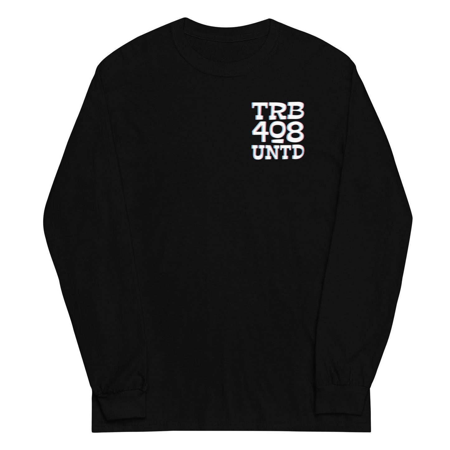 Black long sleeve Tribe 3D Tee, Front, Christian Apparel
