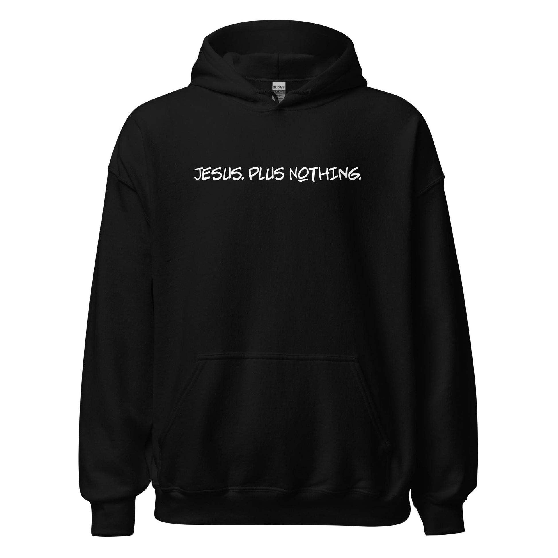 Black Nothing Hoodie, Front, Christian Apparel
