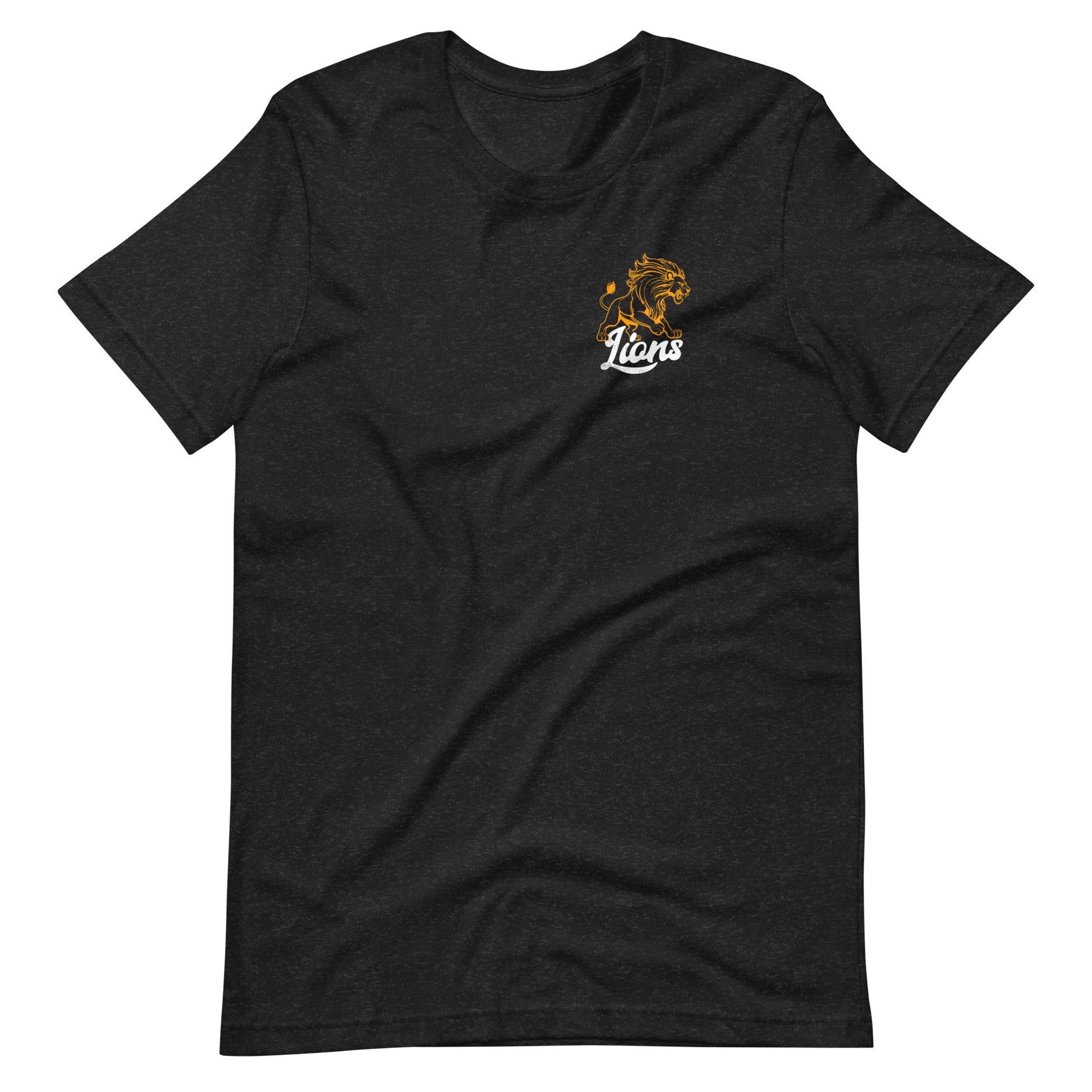 Black short sleeve Bold As Lions Tee, Front, Christian Apparel