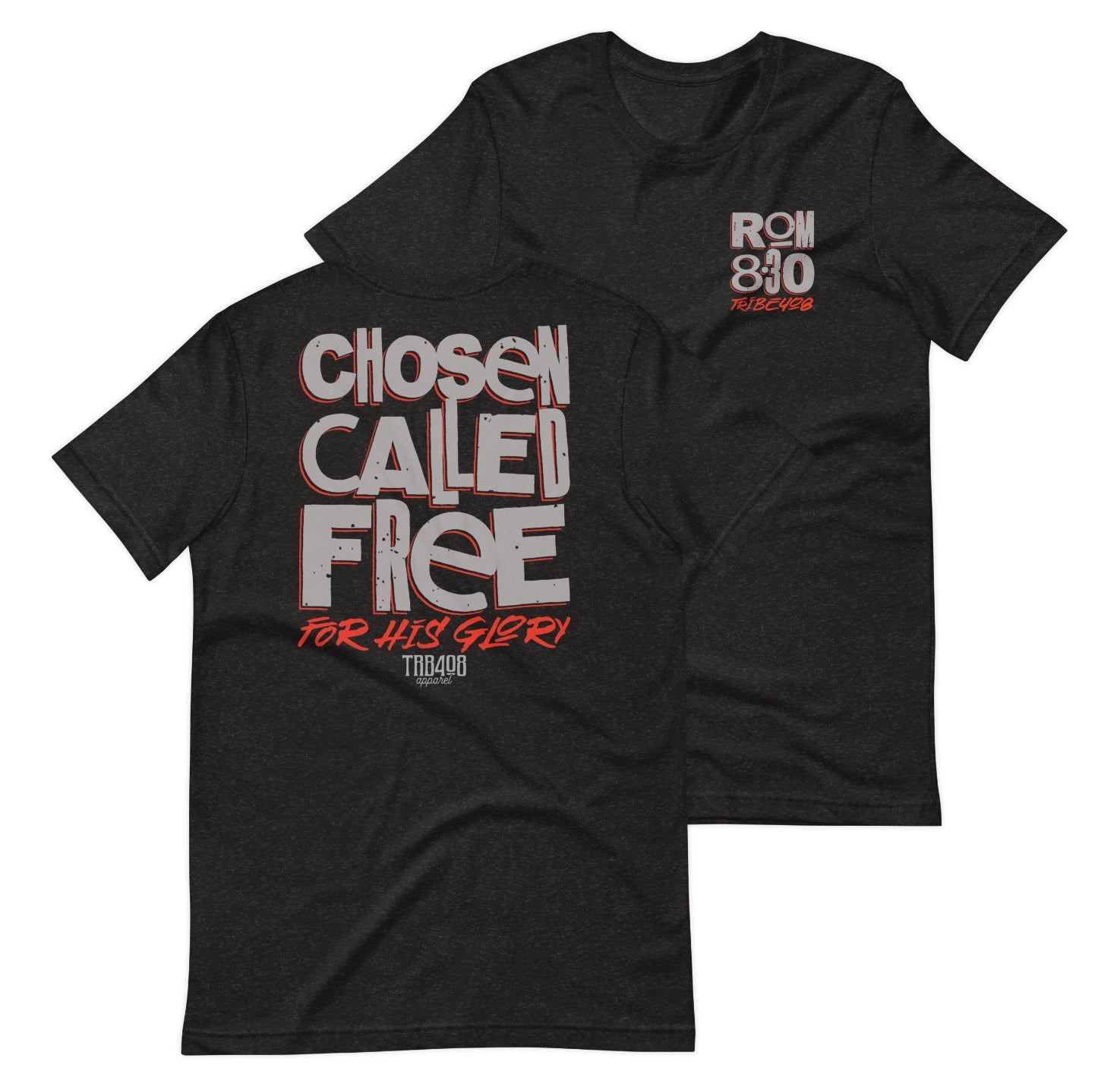Black short sleeve CCFG Tee, Front and Back, Christian Apparel