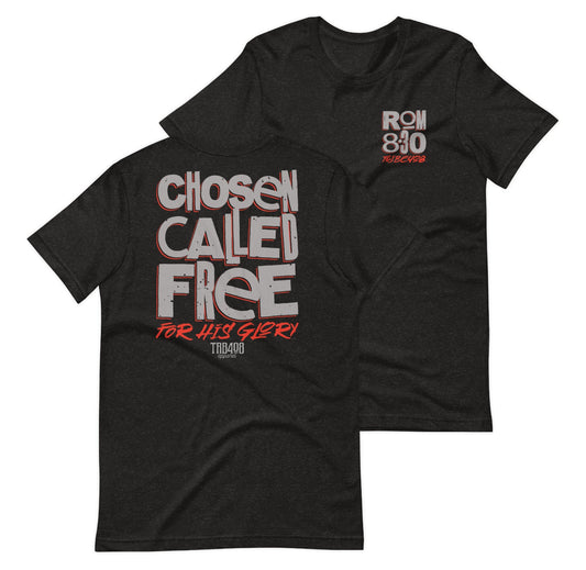 Black short sleeve CCFG Tee, Front and Back, Christian Apparel