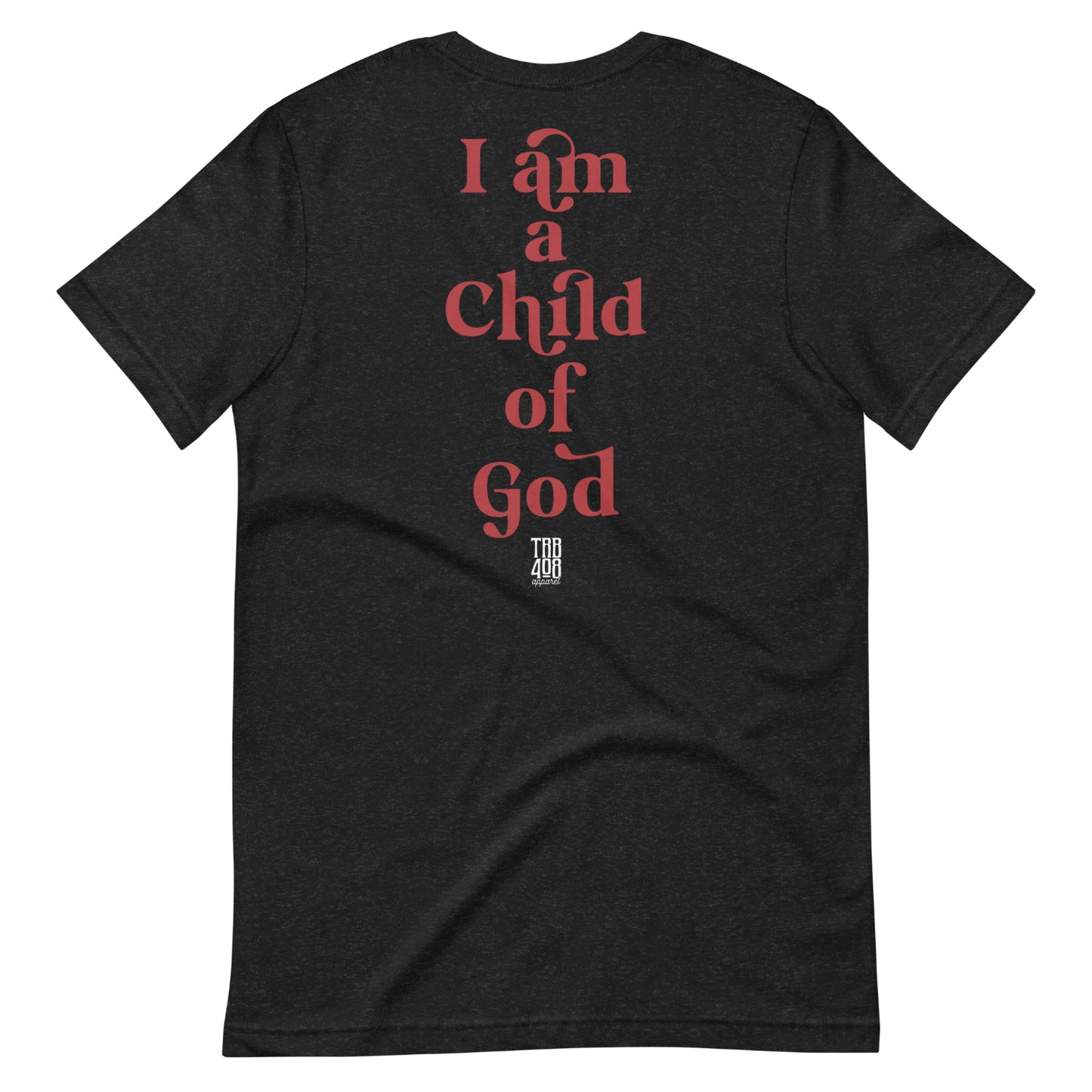 Black short sleeve Child Of God Tee, Back, Christian Apparel