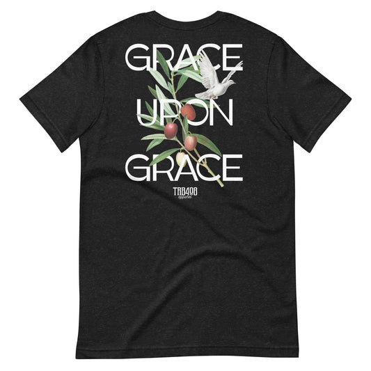 Black short sleeve Grace Upon Grace Tee, Back, Christian Apparel