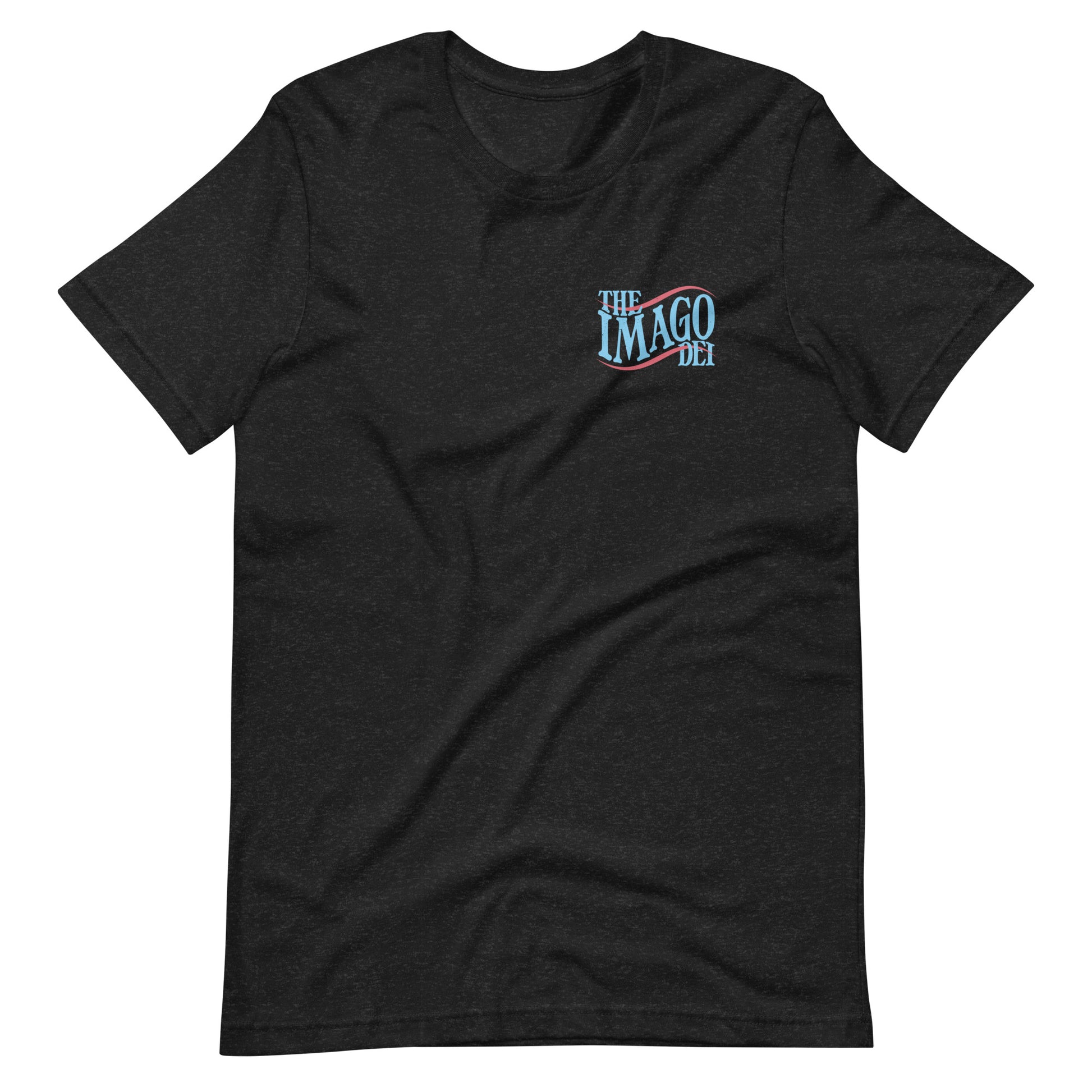 Black short sleeve Imago Dei Tee, Front, Christian Apparel