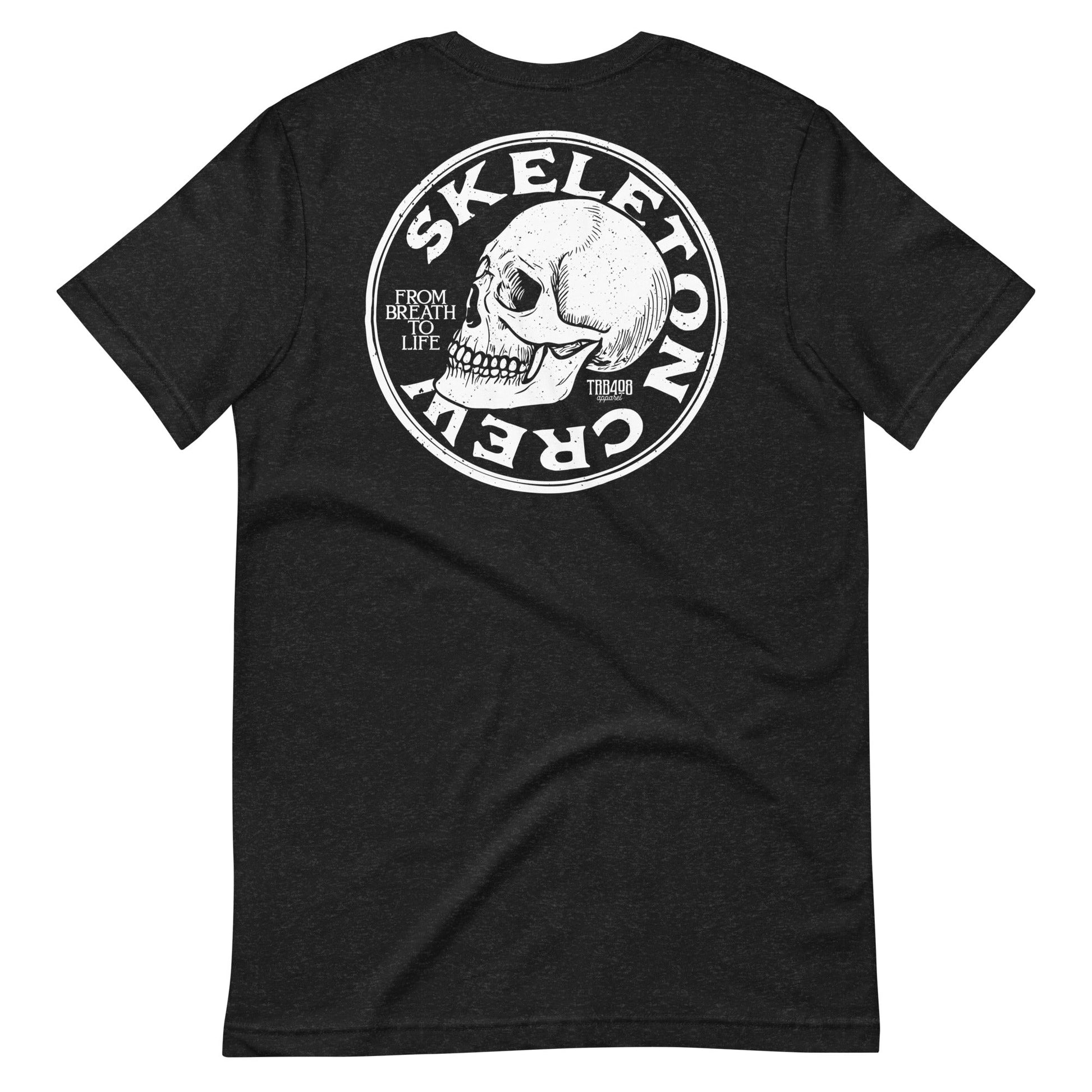 Black short sleeve Skeleton Crew Tee, Back, Christian Apparel