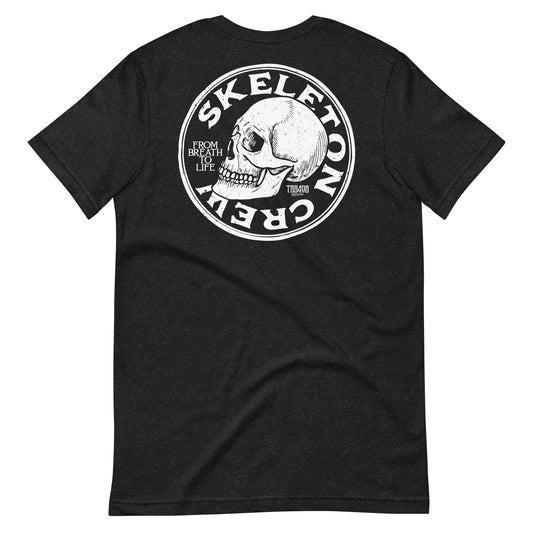 Black short sleeve Skeleton Crew Tee, Back, Christian Apparel
