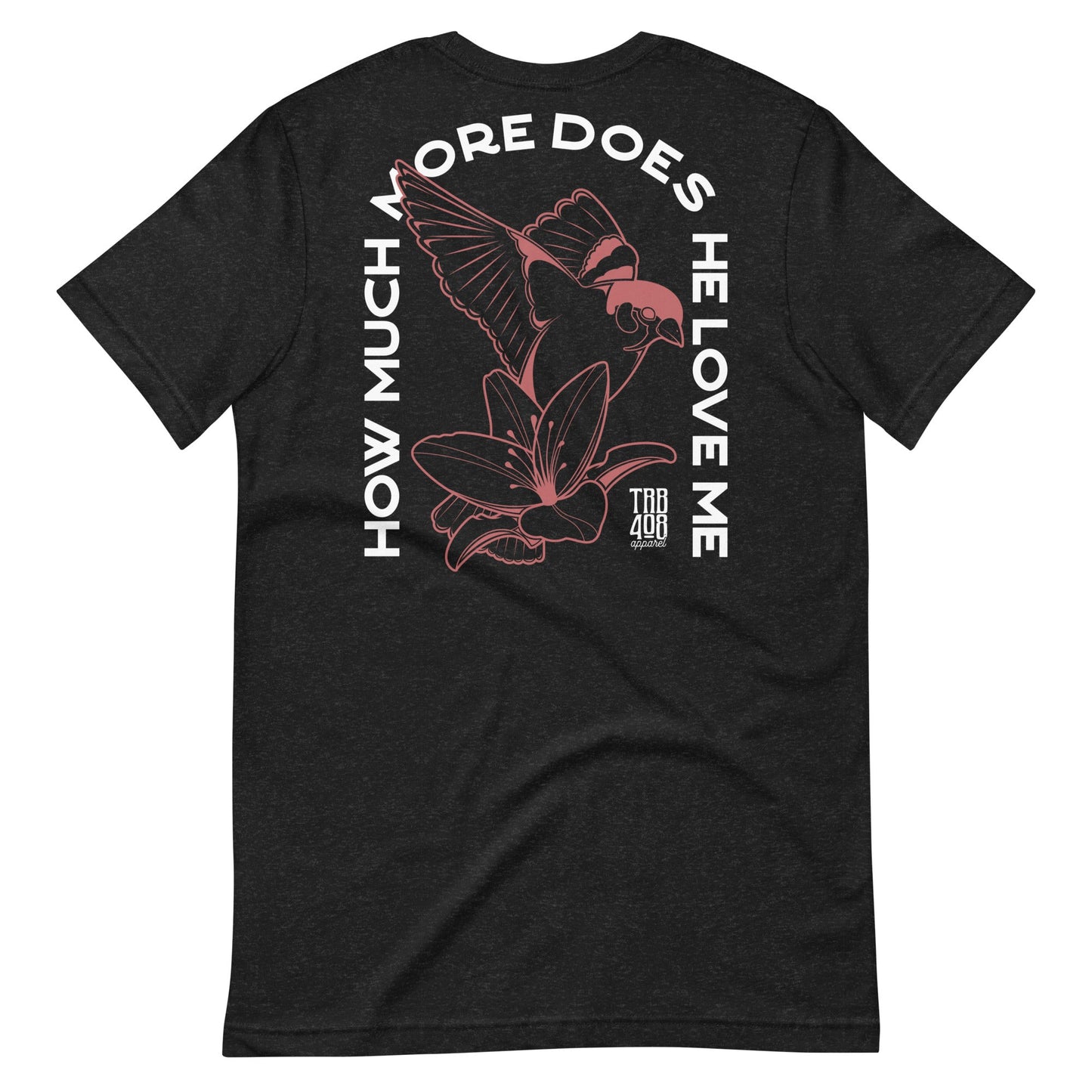 Black short sleeve Sparrow And Lily Tee, Back, Christian Apparel