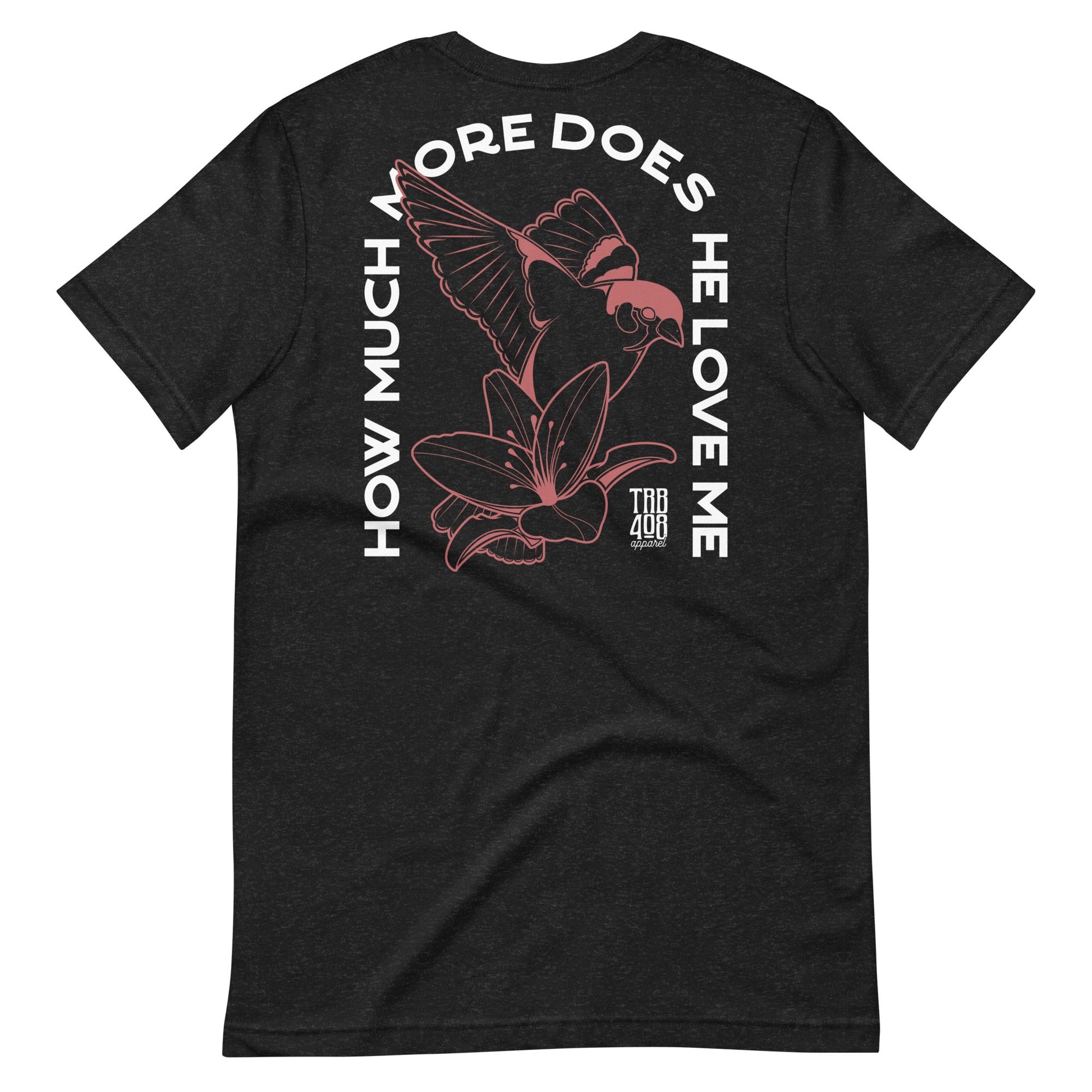 Black short sleeve Sparrow And Lily Tee, Back, Christian Apparel