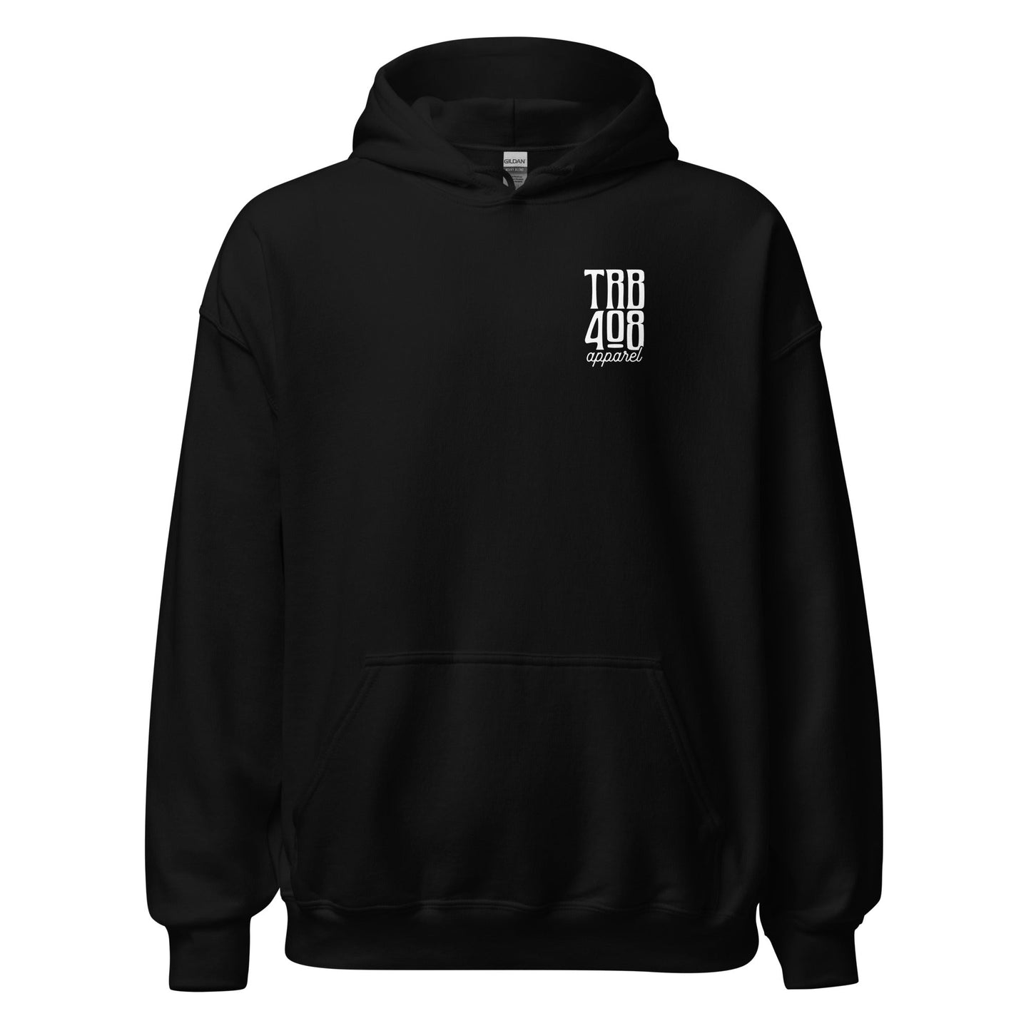 Black YHWH Flag Hoodie, Front, Christian Apparel