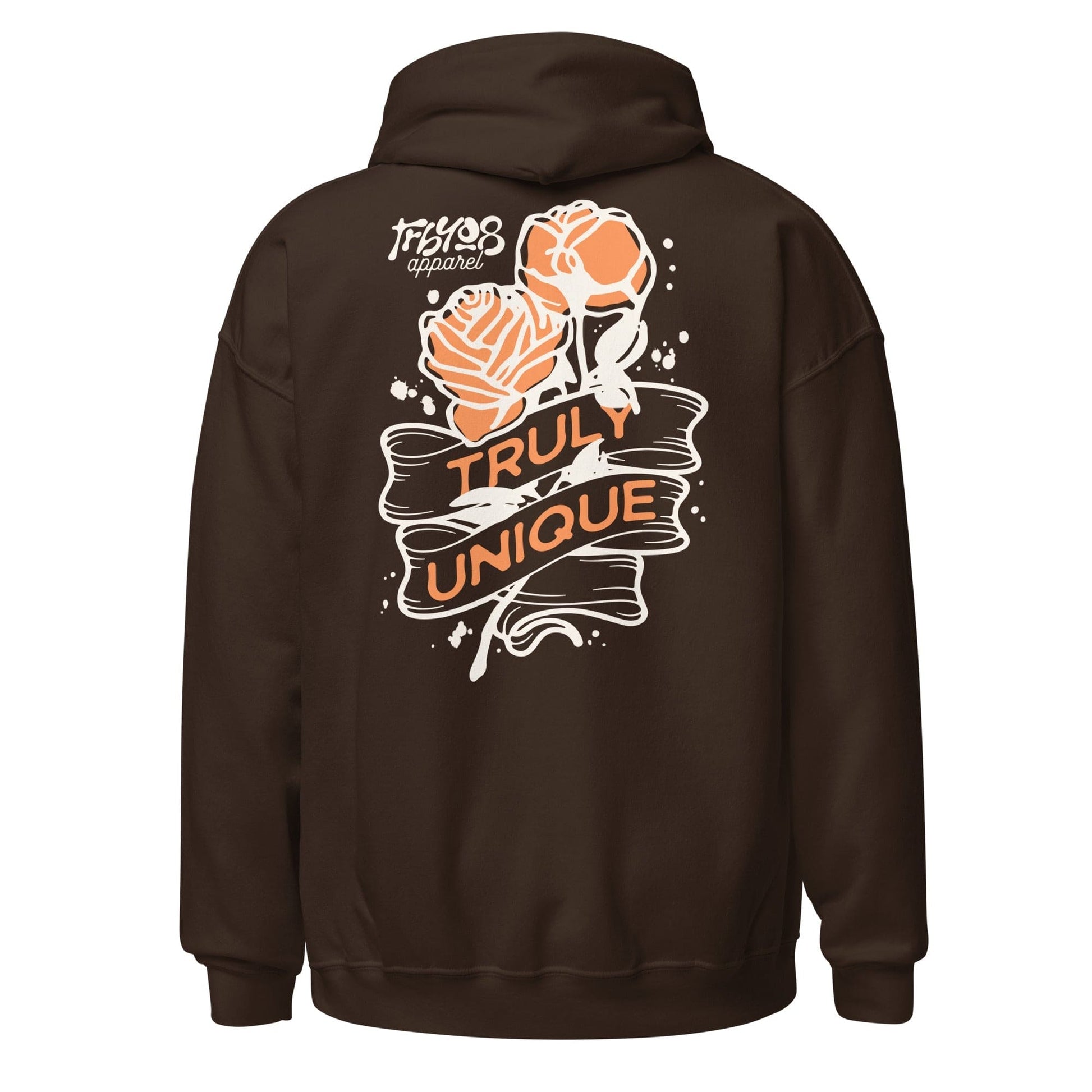 Brown Unique Hoodie, Back, Christian Apparel