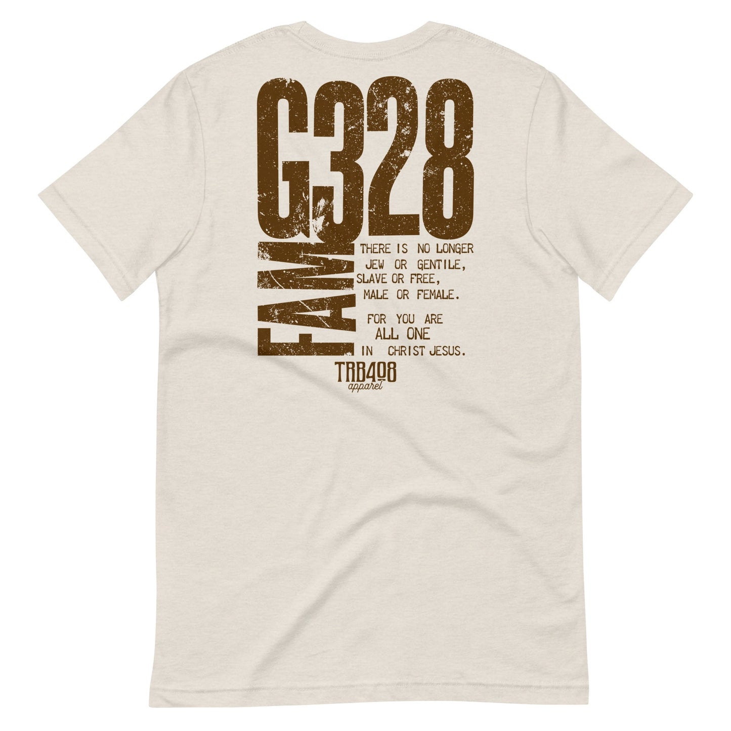 Dust short sleeve G-Fam Tee, Back, Christian Apparel