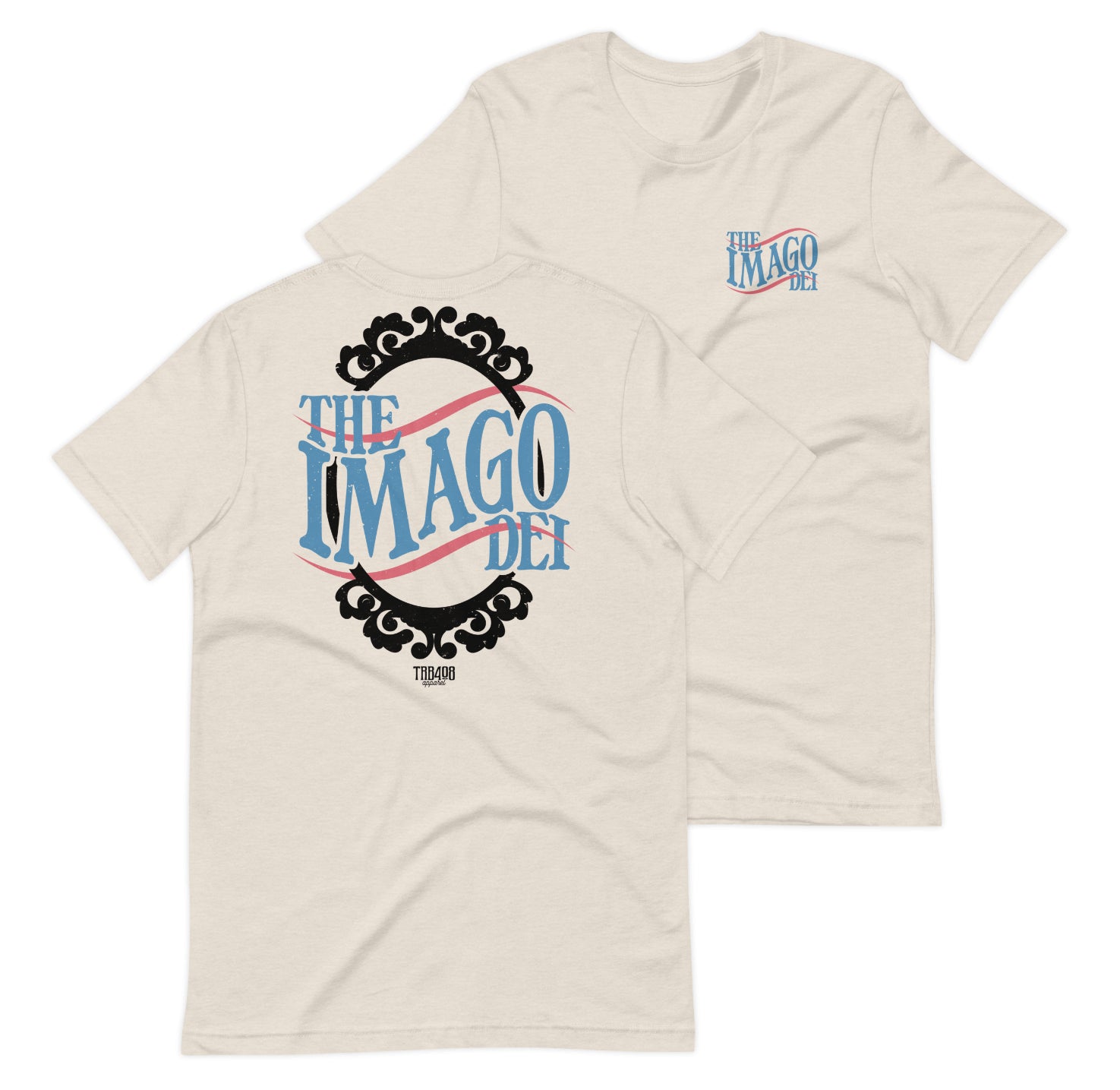 Dust short sleeve Imago Dei Tee, Front and Back, Christian Apparel