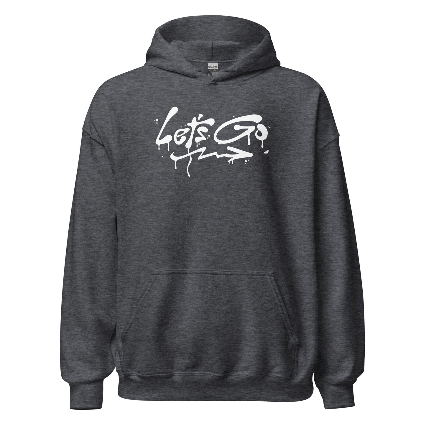 Gray Let's Go Hoodie, Front, Christian Apparel
