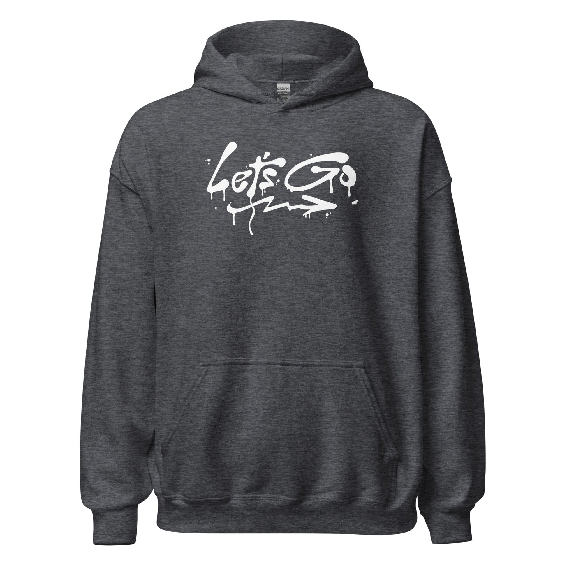 Gray Let's Go Hoodie, Front, Christian Apparel