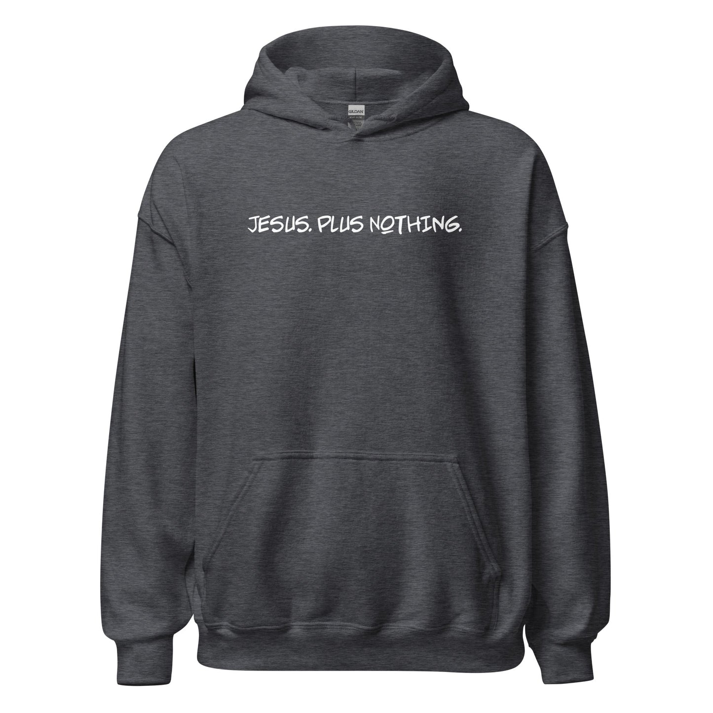 Gray Nothing Hoodie, Front, Christian Apparel