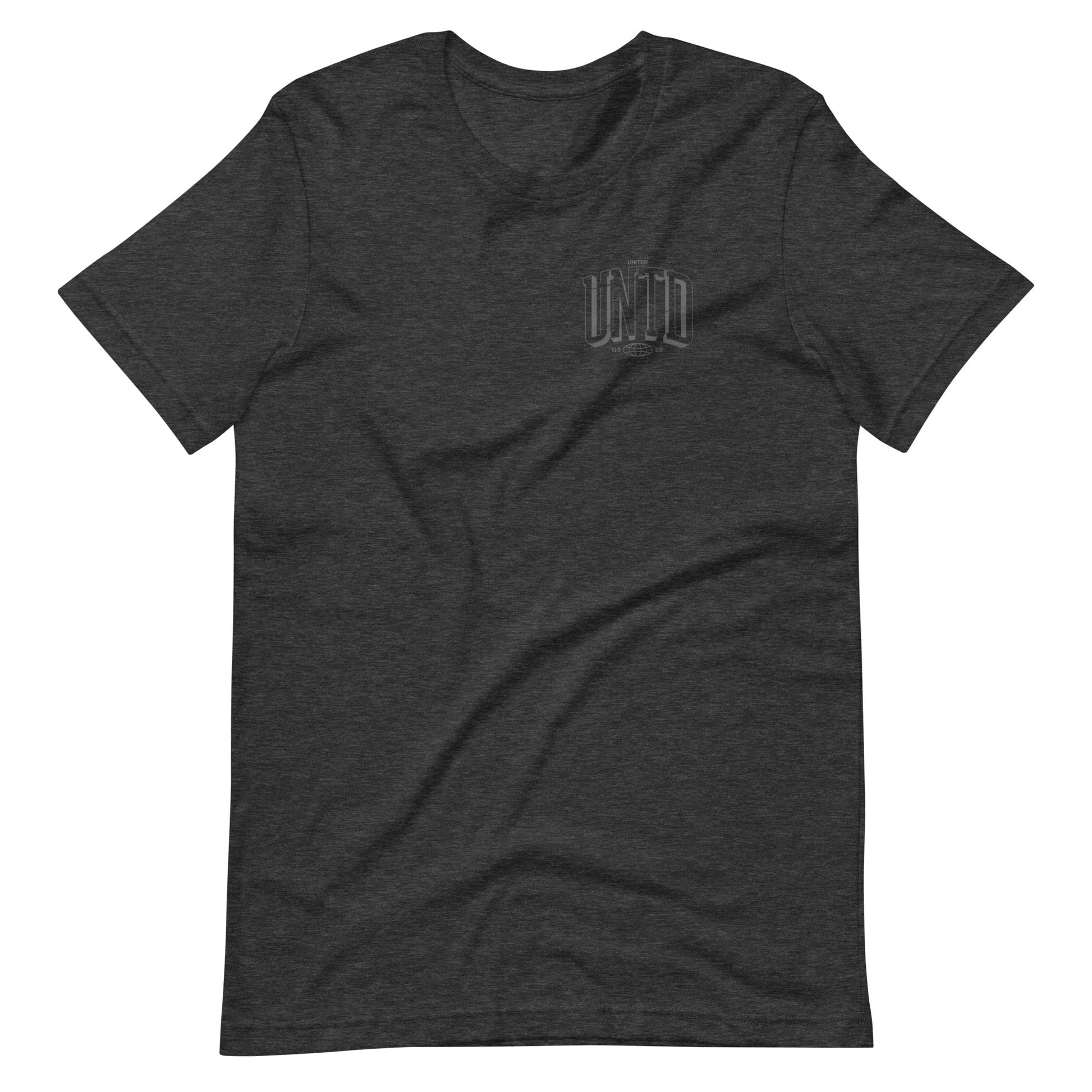 Gray short sleeve The Tall UNTD Tee, Front, Christian Apparel