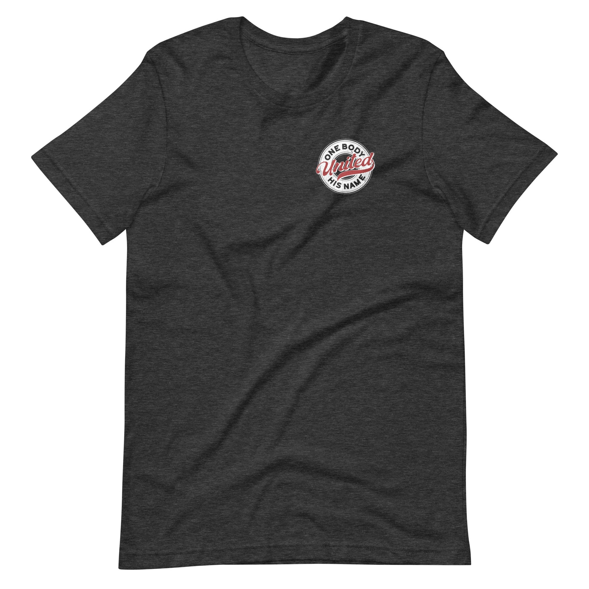 Gray short sleeve United Retro Ring Tee, Front Christian Apparel