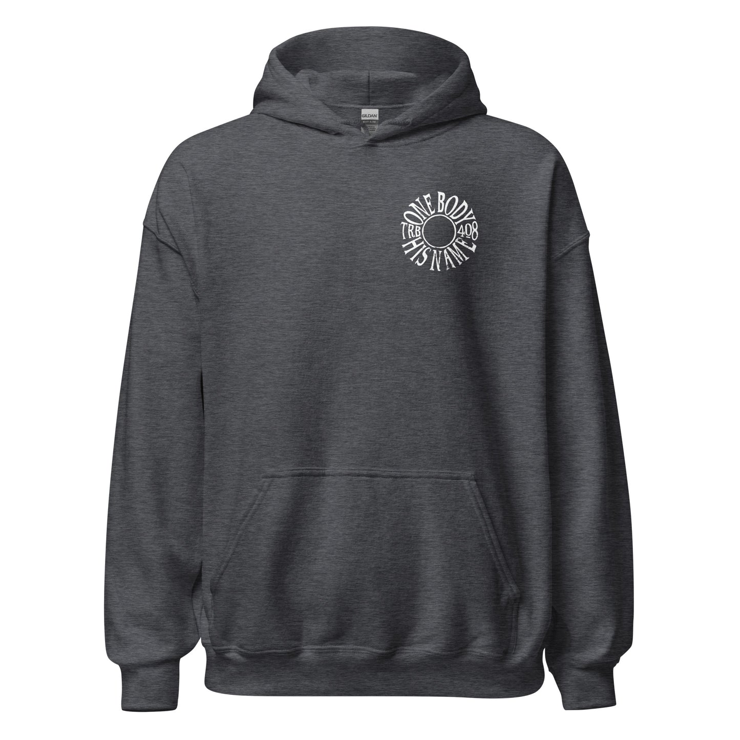 Gray The TRIBE Hoodie, Front, Christian Apparel