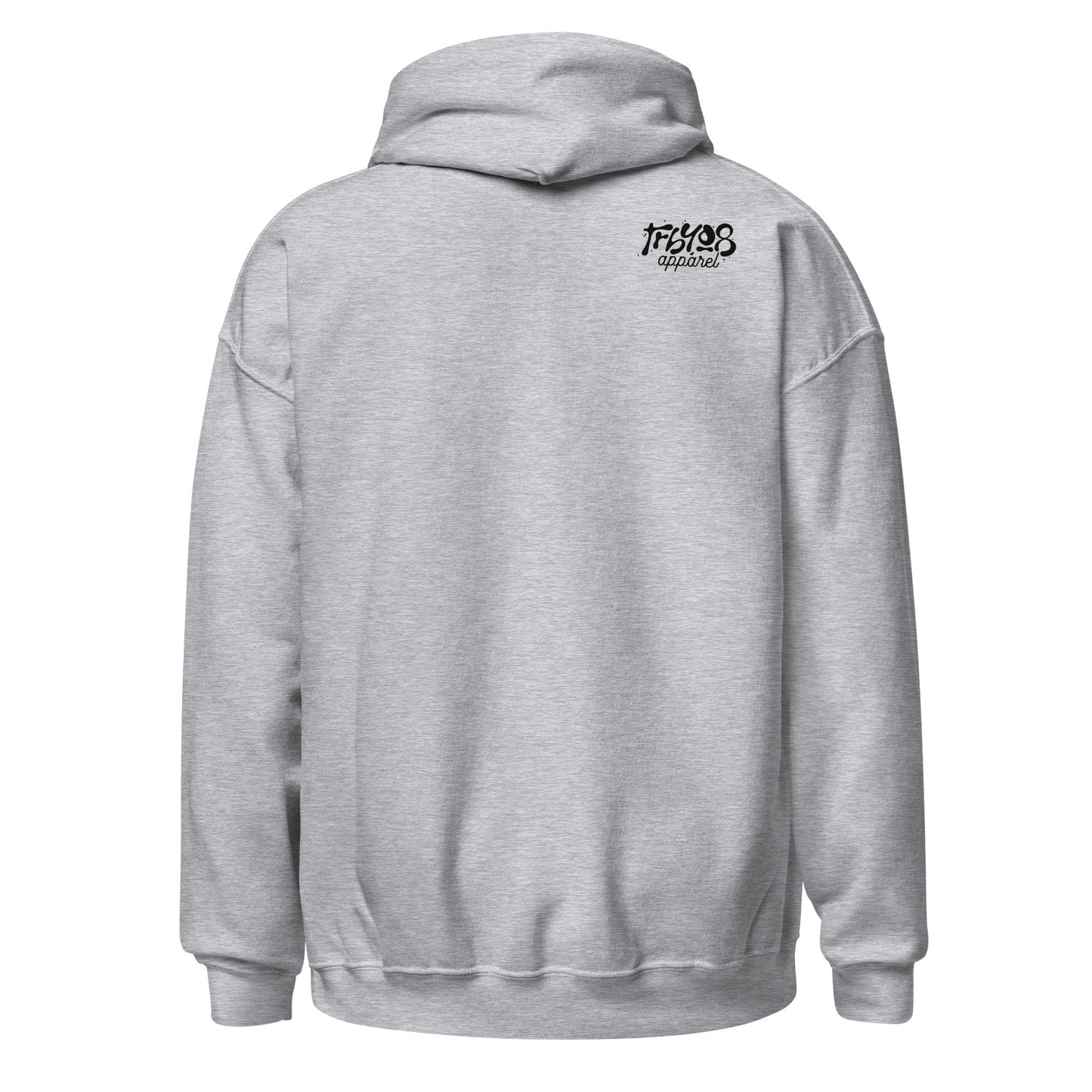 Light Gray Let's Go Hoodie, Back, Christian Apparel