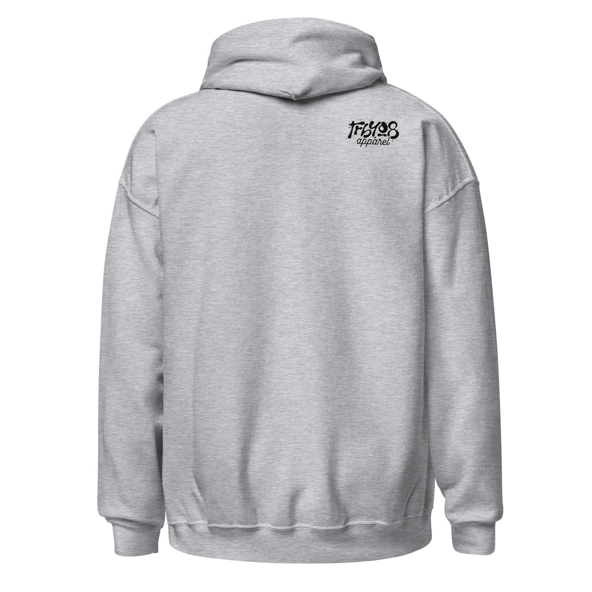 Light Gray Let's Go Hoodie, Back, Christian Apparel