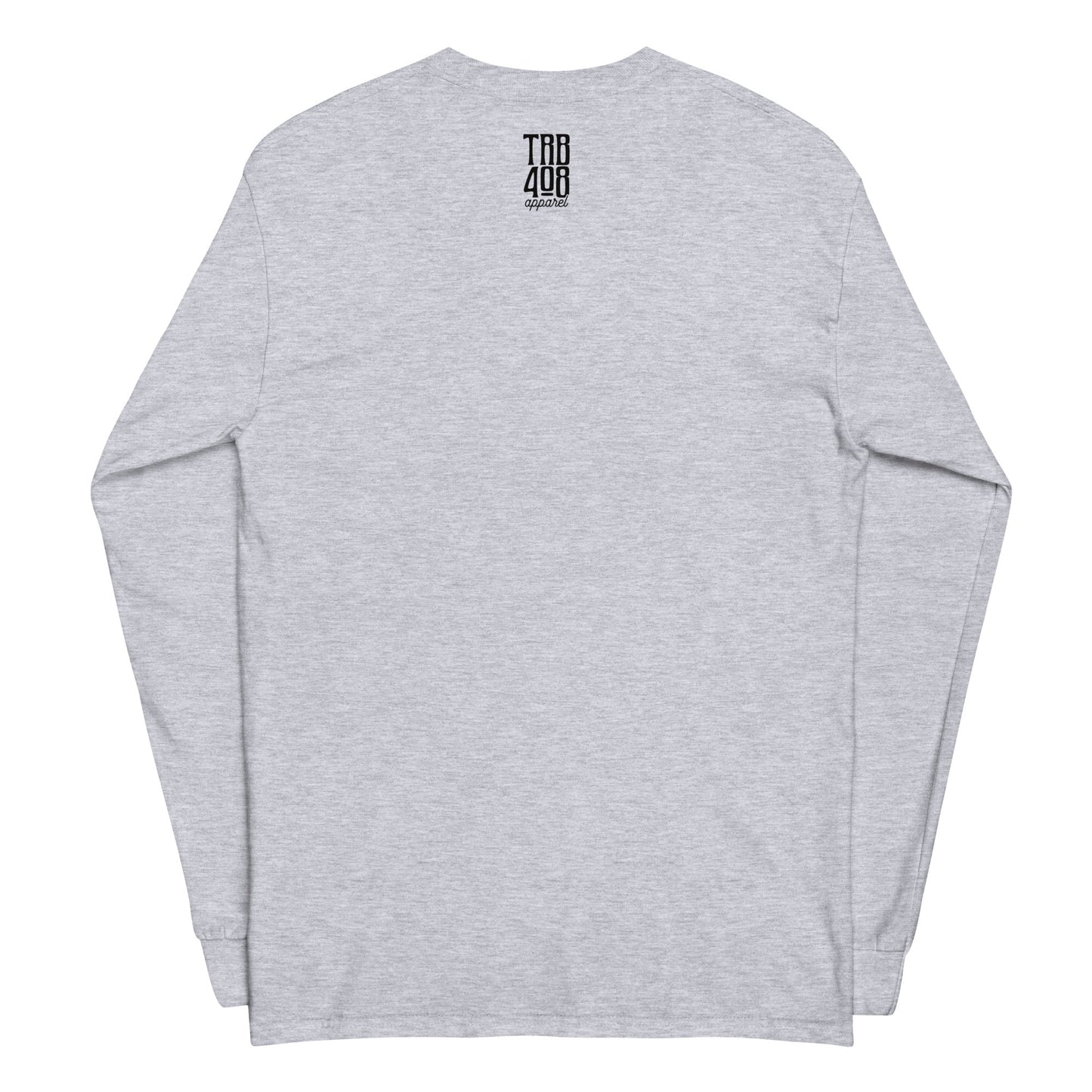 Light Gray long sleeve Tribe '28 Tee, Back, Christian Apparel