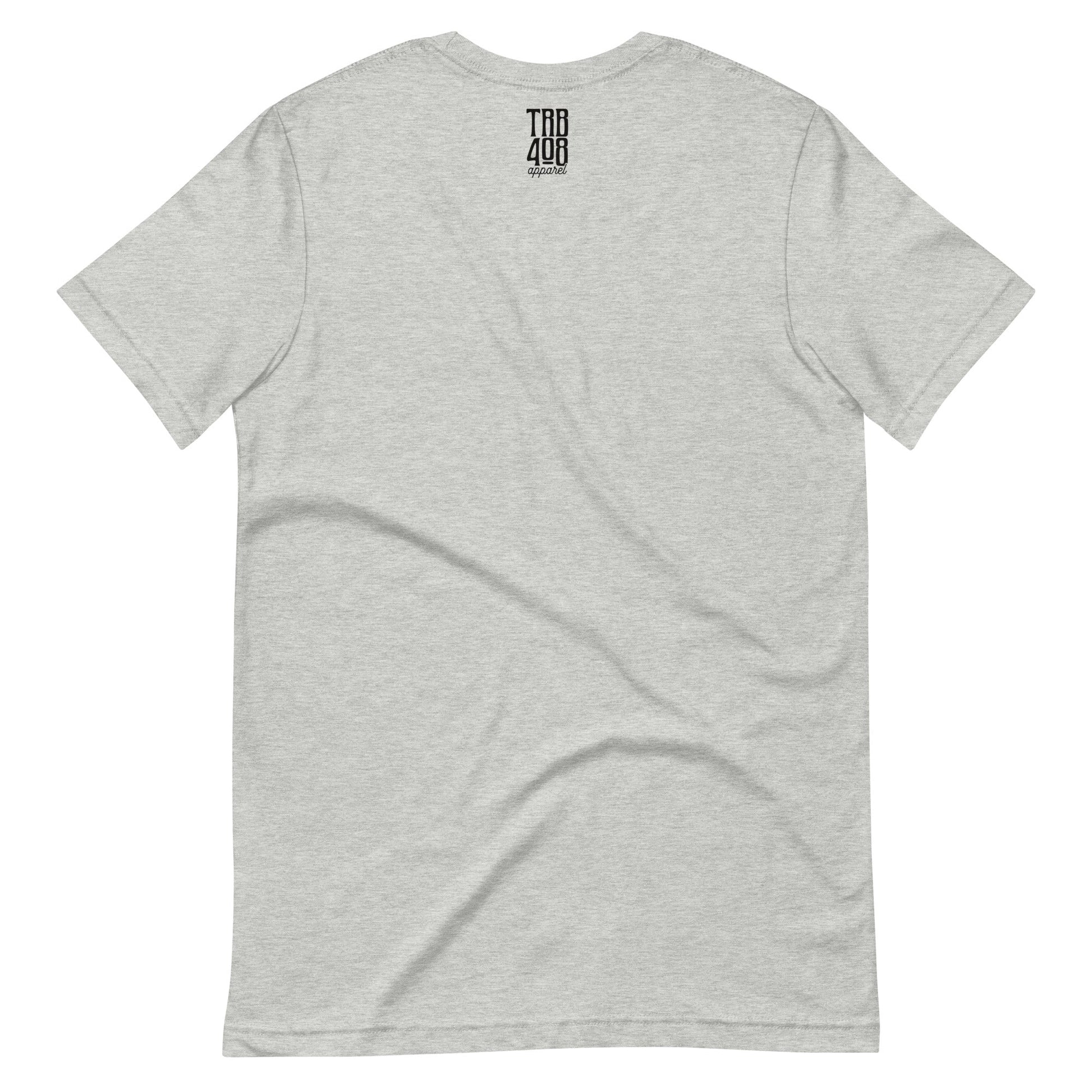 Light Gray short sleeve Tribe '28 Tee, Back, Christian Apparel