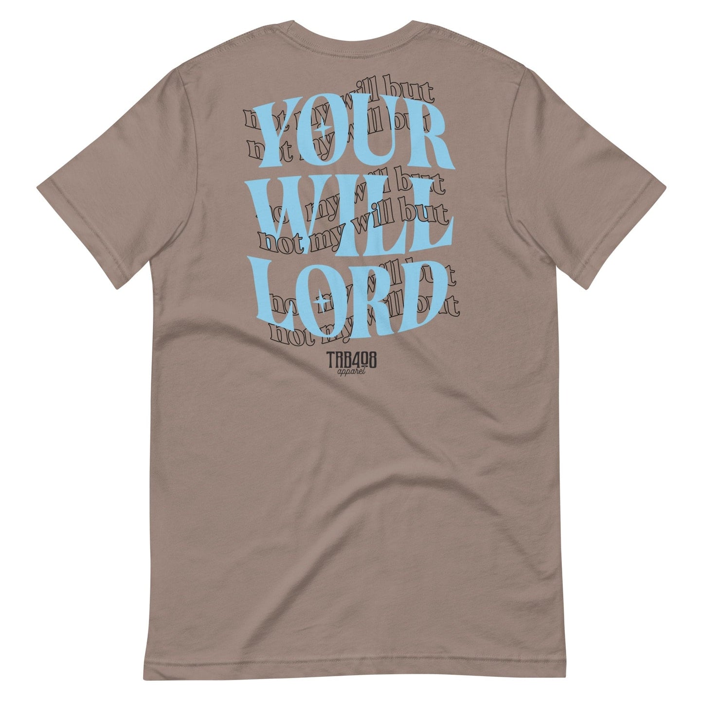 Pebble short sleeve His Will Tee, Back, Christian Apparel