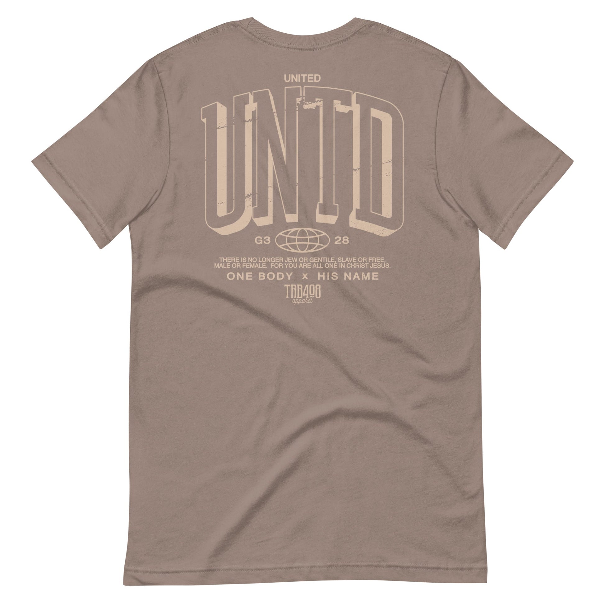 Pebble short sleeve The Tall UNTD Tee, Back, Christian Apparel