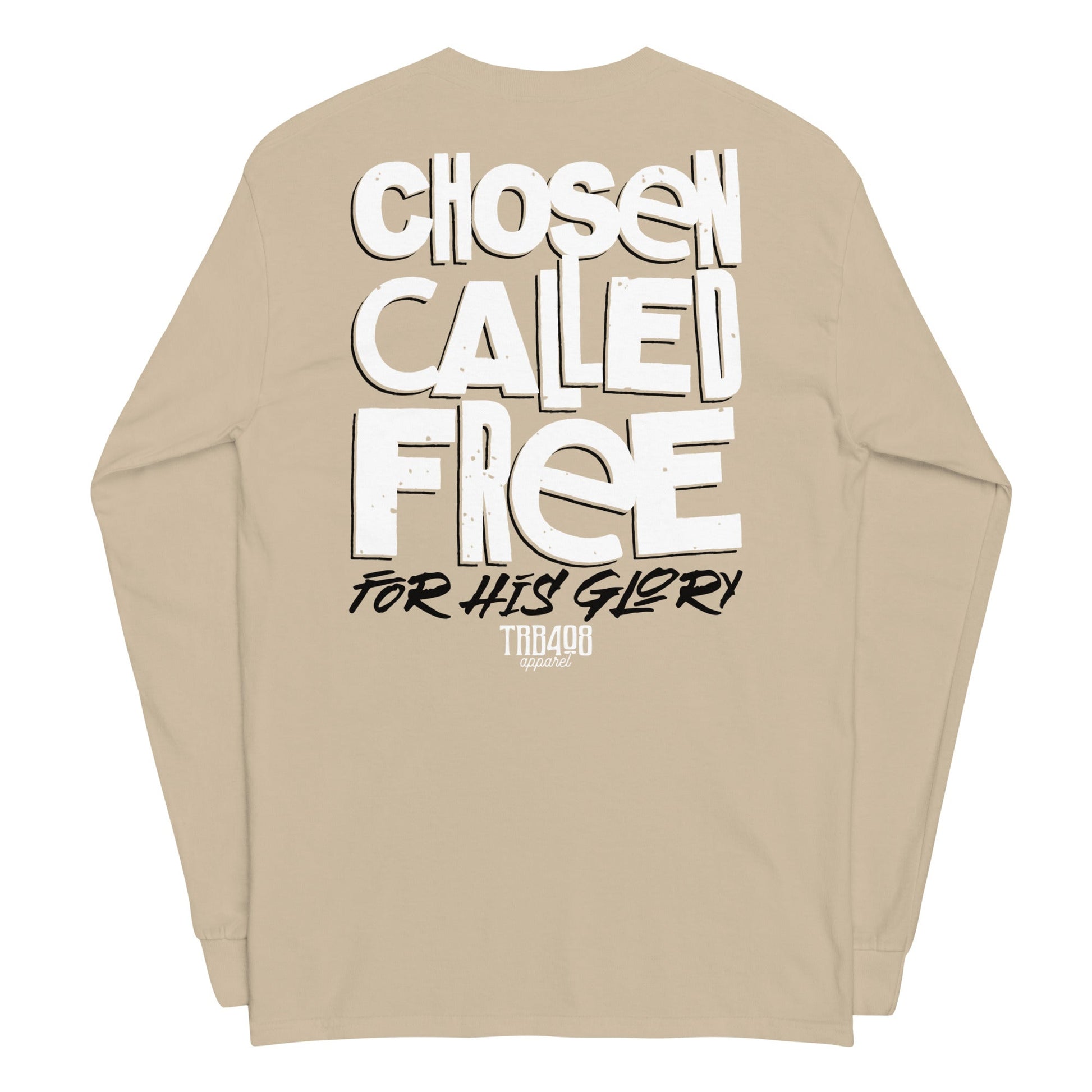 Sand long sleeve CCFG Tee, Back, Christian Apparel