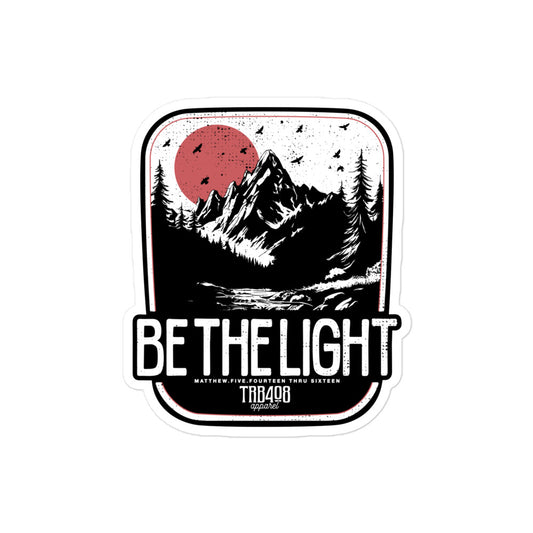 Be The Light Sticker, Front, Christian Apparel