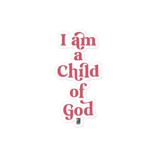 Child Of God Sticker, Front, Christian Apparel