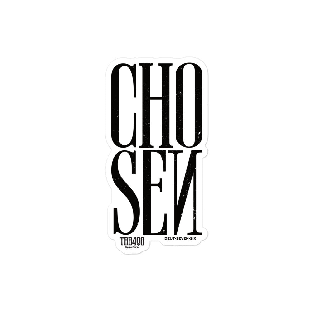 Chosen Sticker, Front, Christian Apparel