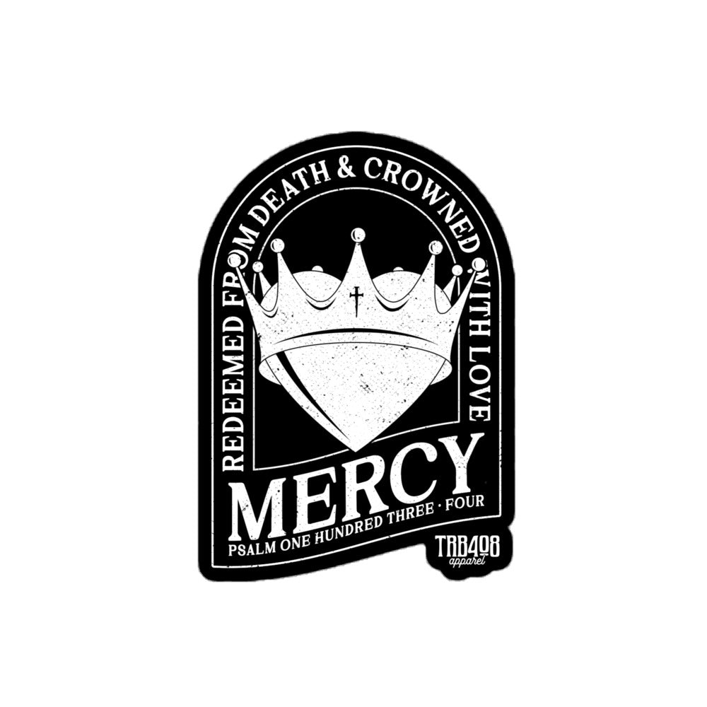 Crowned Heart Sticker, Front, Christian Apparel