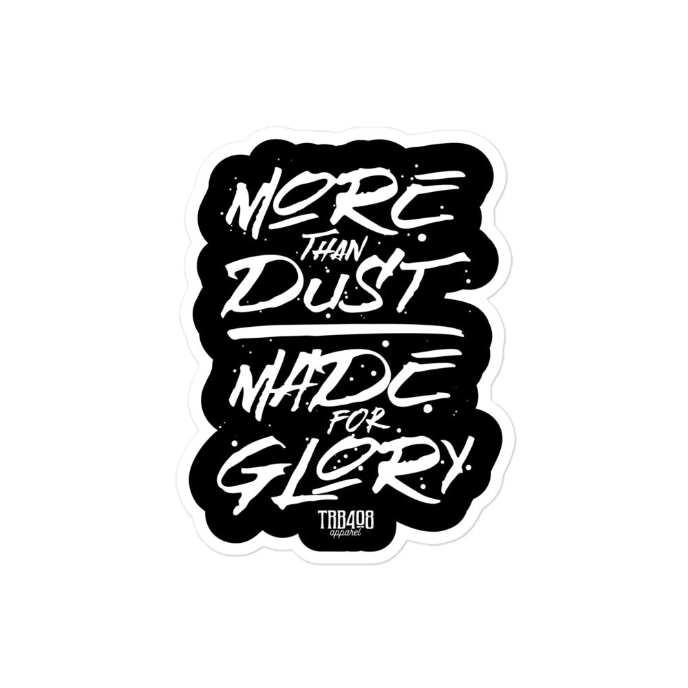 The Dust & Glory Sticker, Front, Christian Apparel