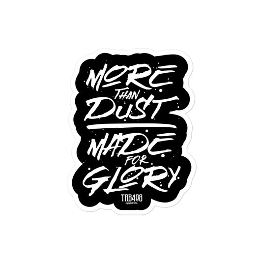 The Dust & Glory Sticker, Front, Christian Apparel