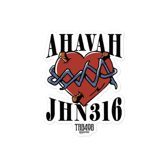 The His Big Love Sticker, Front, Christian Apparel