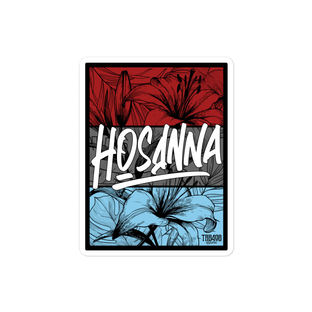 Hosanna Sticker, Front, Christian Apparel