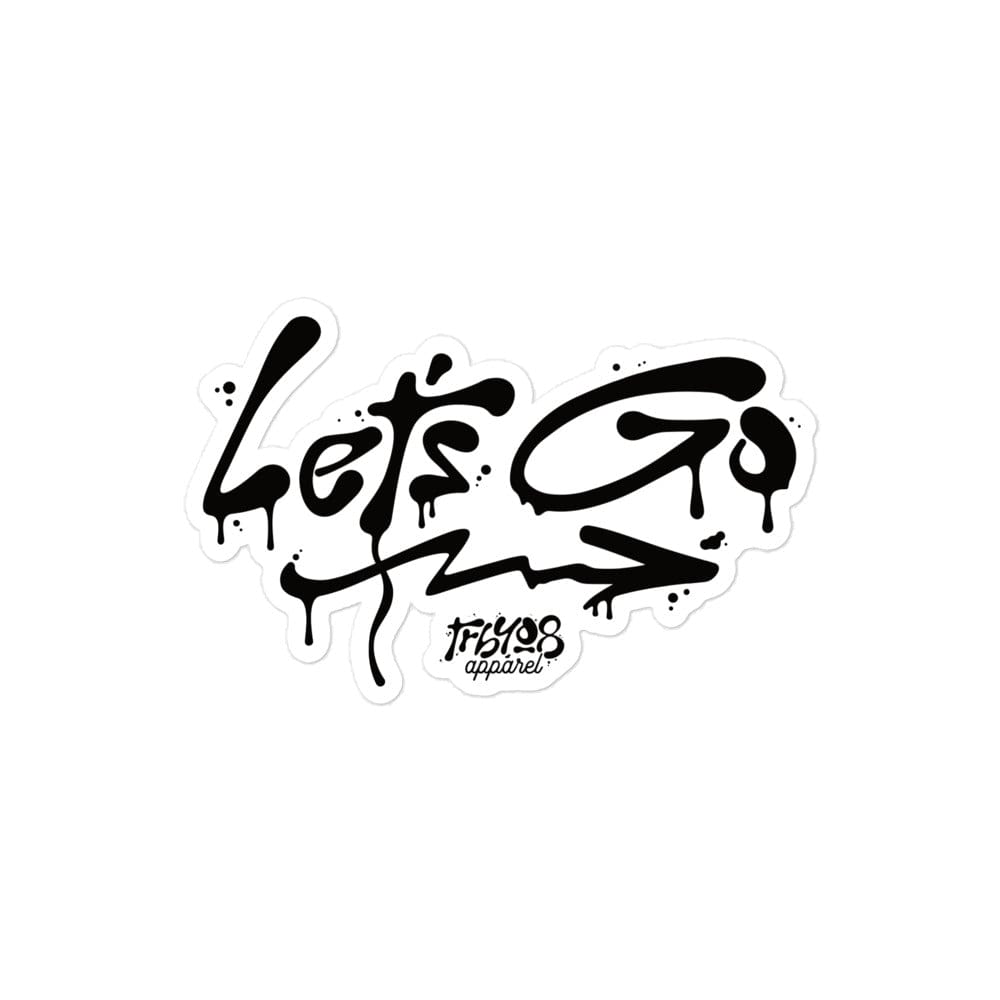 Let's Go Sticker, Front, Christian Apparel