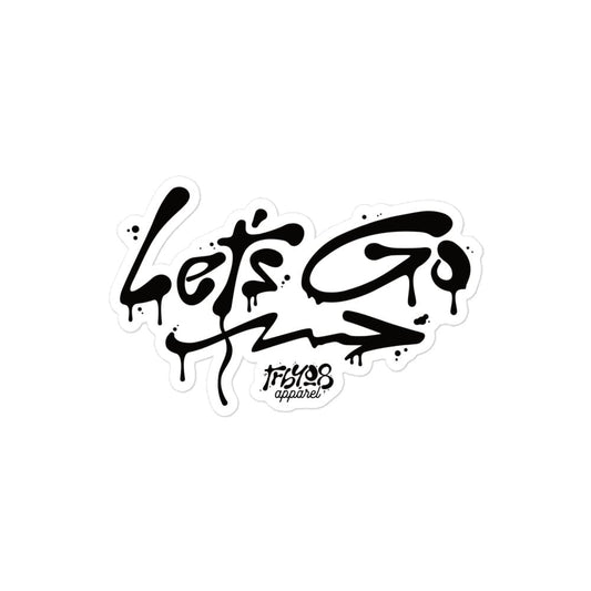 Let's Go Sticker, Front, Christian Apparel