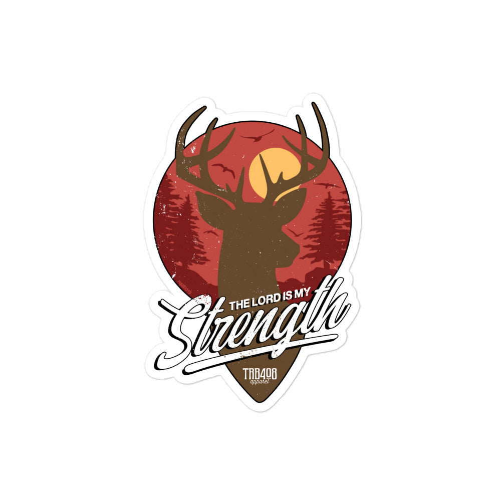 The My Strength Sticker, Front, Christian Apparel