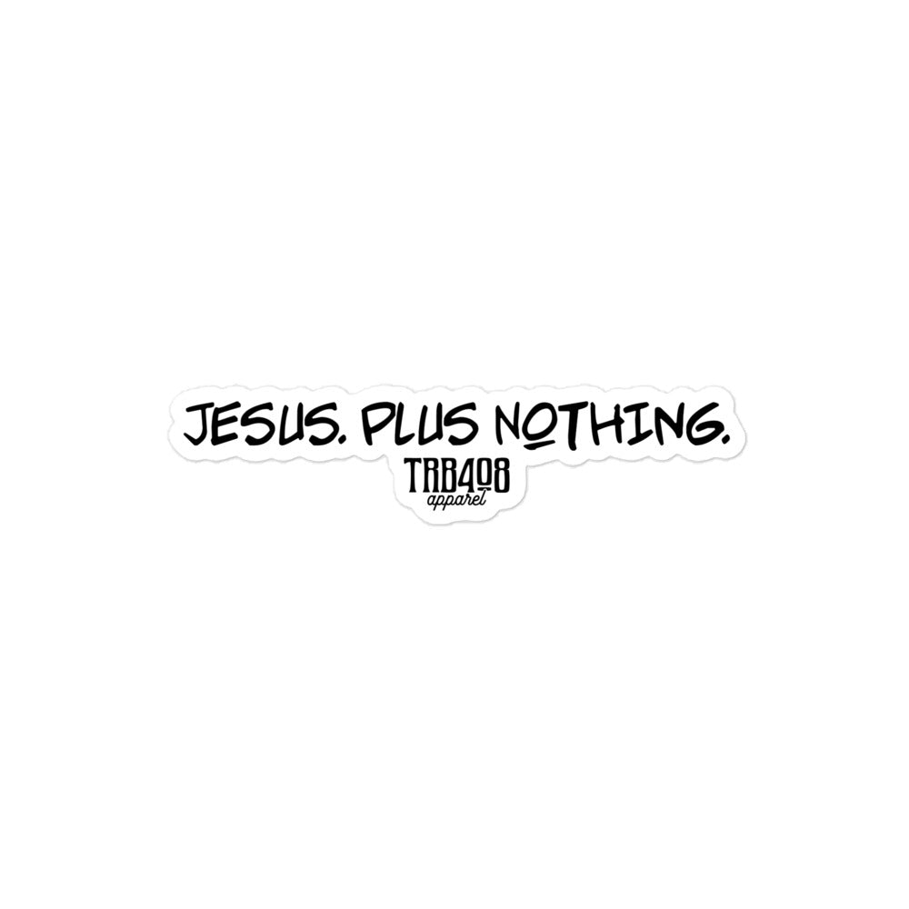 Nothing Sticker, Front, Christian Apparel