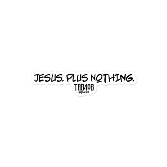Nothing Sticker, Front, Christian Apparel