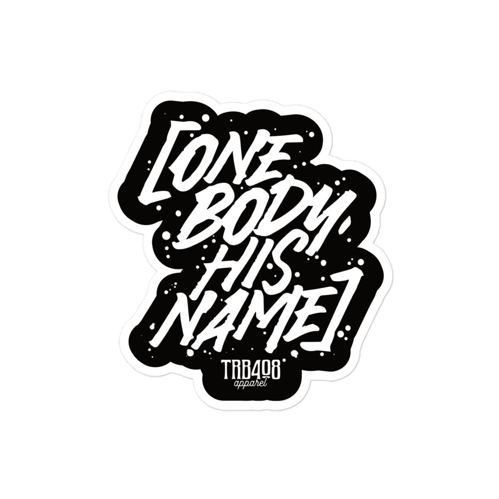 OBHN Script Sticker, Front, Christian Apparel