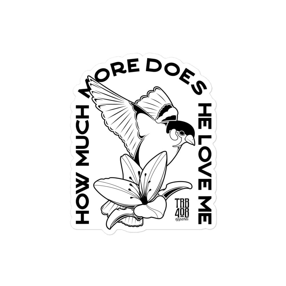 The Sparrow And Lily Sticker, Front, Christian Apparel